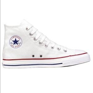 BNIB White Converse Hightops