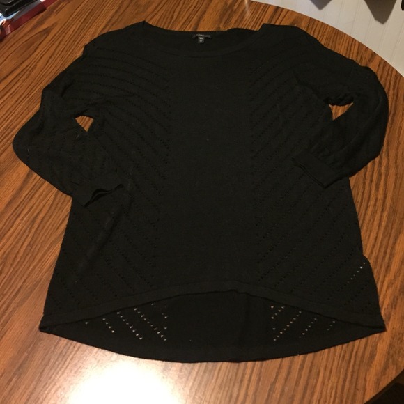 Express black high low top