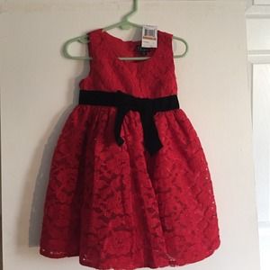 Red toddler dress