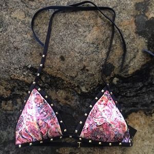 NWT Victoria's Secret Studded Triangle Top