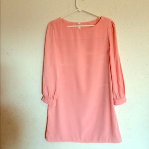 Salmon shift dress. (Bundle price $26)