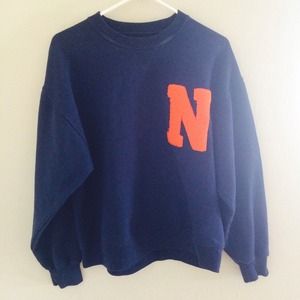 Navy crewneck sweater