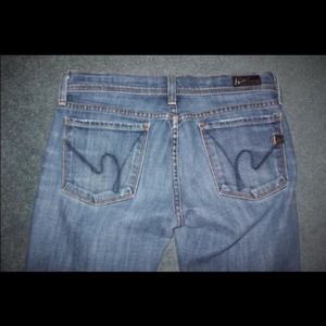 EUC Citizens of Humanity sz 26 flare lowrise jeans