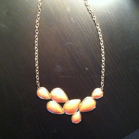 Coral statement necklace