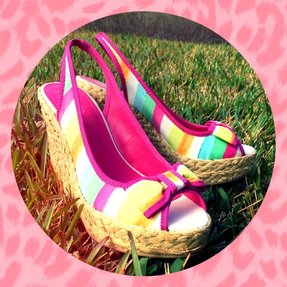 Brand New Coach Grace Watercolor Wedges