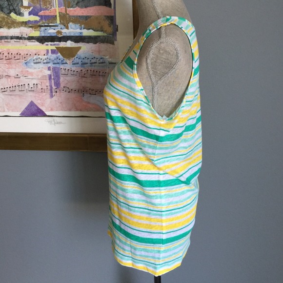 Bay Studio Striped Linen Tank - Picture 3 of 4