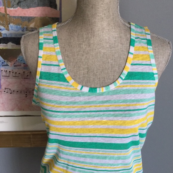 Bay Studio Striped Linen Tank - Picture 4 of 4