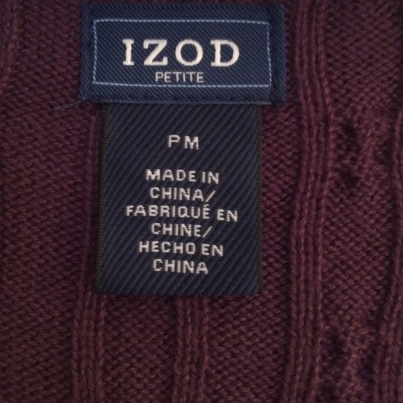 Purple Izod petite sweater - Picture 4 of 4