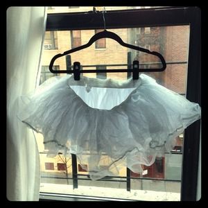 White glitter tutu!