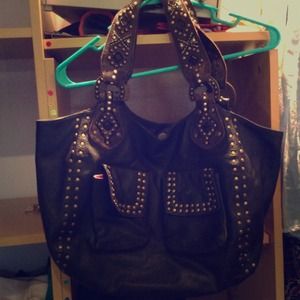 BETSEY JOHNSON leather hobo bag