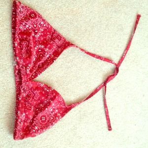 Bandana pattern swimsuit top