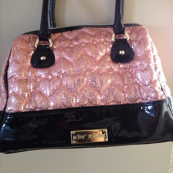 Betsy Johnson pink shimmery bag