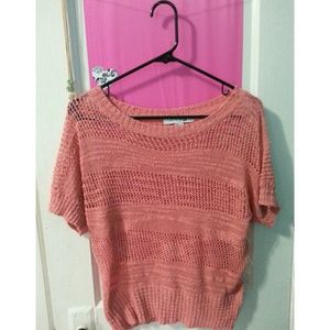 Coral Knit Blouse