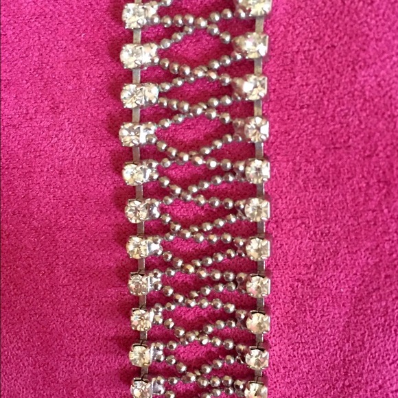 Silver and Rhinestone bracelet - Picture 2 of 2