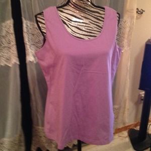 Denim & Co. Purple tank