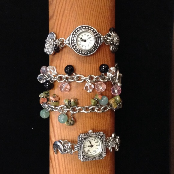 Interchangable Beaded Charm Watch (2 designs)
