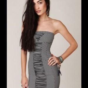 Free People Striped Dress black&white XS 🎹