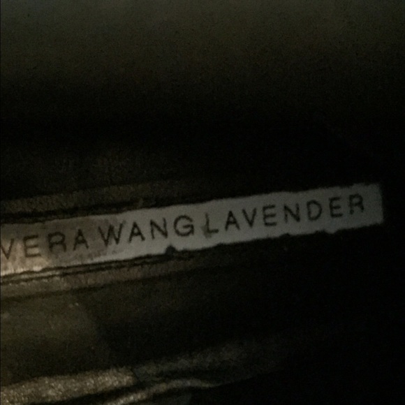 Black leather Vera Wang boots