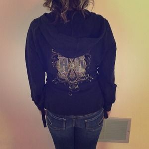 Harley Davidson black zip up