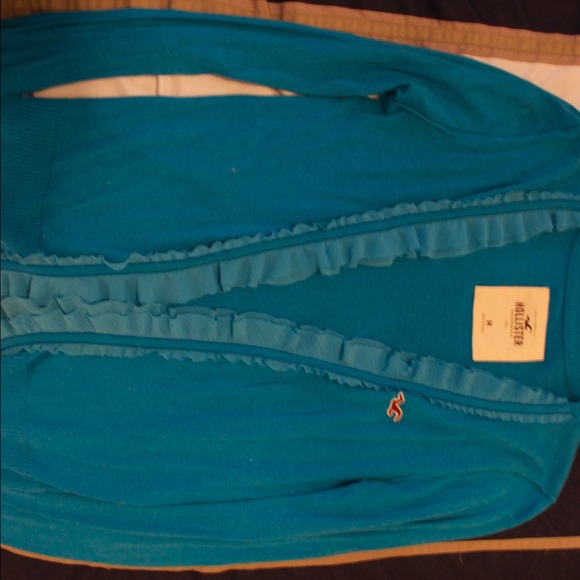 Blue cardigan