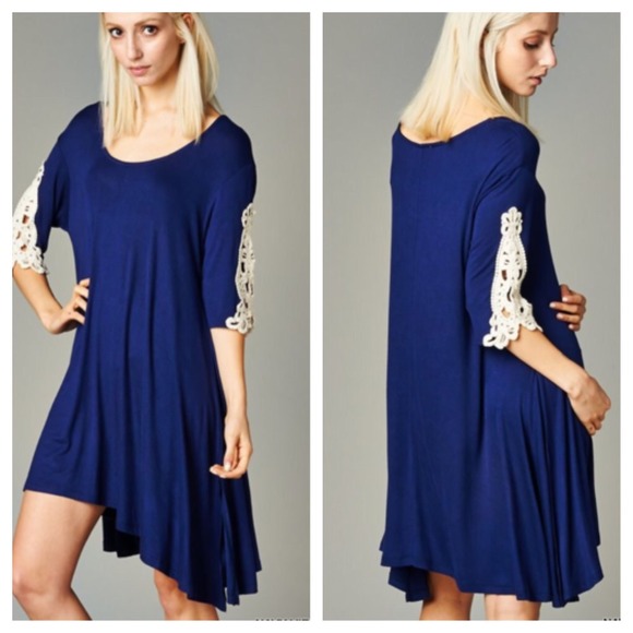 Dresses & Skirts - Stunning crochet trim tunic WEEKEND SALE