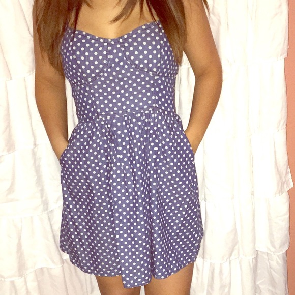 Blue Polka Dot Dress