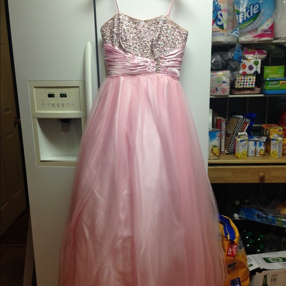 Pink prom gown