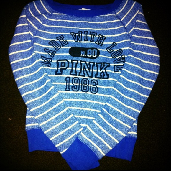 PINK Victoria's Secret Sweaters - Vs Pink - Blue sweater