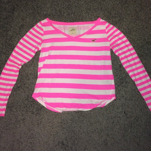 Hollister long sleeve striped shirt💜