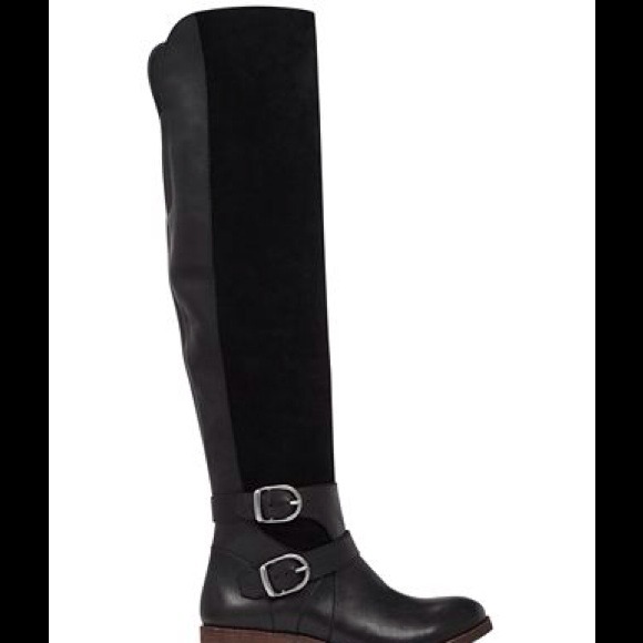 Lucky brand over the knee black boots - Picture 2 of 4
