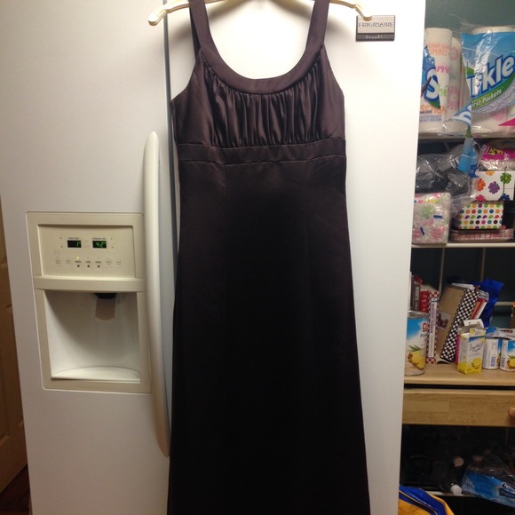 Chocolate truffle bridesmaid/prom dress