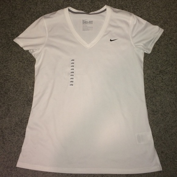 White Nike Dri-Fit Tshirt