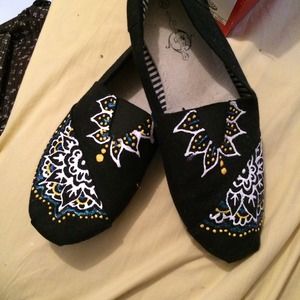 Hand painted shoes