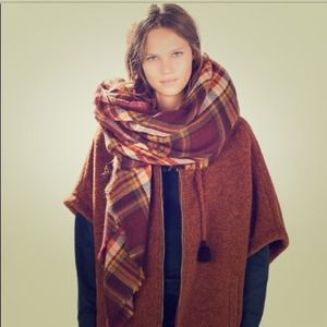 Zara Tartan Plaid scarf!!! Authentic!!!