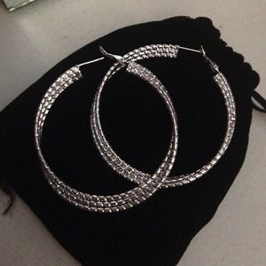 Brand New Sterling Silver Hoops