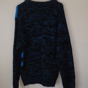 Sweaters - BLUE SHAPES OVERSIZED SWEATER Sweaters - BLUE SHAPES OVERSIZED SWEATER