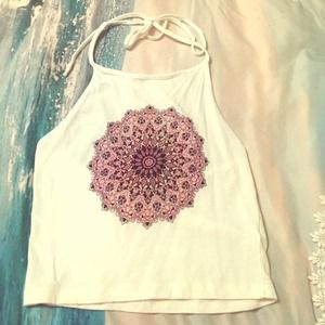 Brandy Melville halter top, kaleidoscope pattern