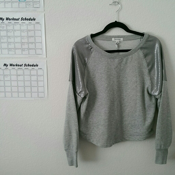 Aeropostale Sweaters - Aeropostale Grey Sequins Sweater