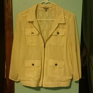 Charlotte Russe sheer/lace jacket