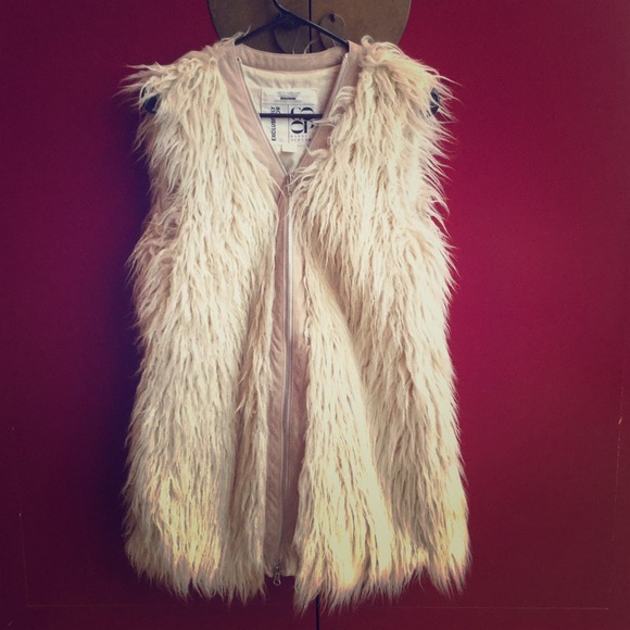 Barneys New York Faux Fur Vest