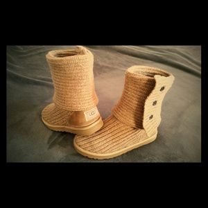 Knit Chestnut UGG Boots