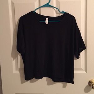 Black crop top