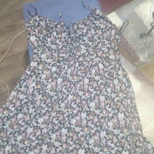 Floral Spaghetti Straped Dress