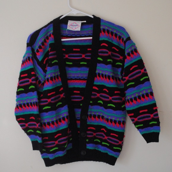Sweaters - FUNKY BUTTON UP SWEATER Sweaters - FUNKY BUTTON UP SWEATER