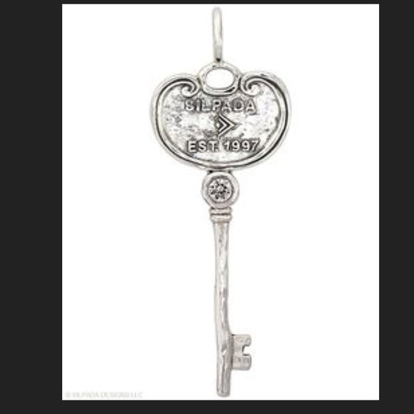 Silpada Heart Key Charm
