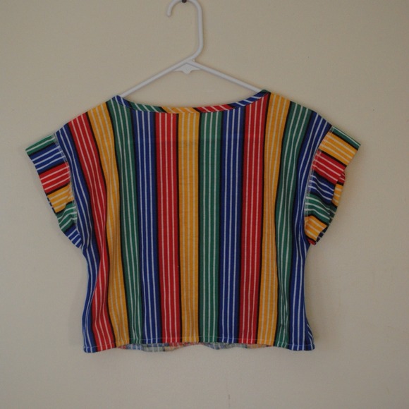 Tops - RAINBOW CROP TOP Tops - RAINBOW CROP TOP