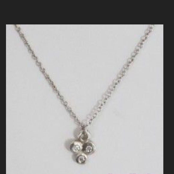 Silpada Triplette Diamond Necklace 16"