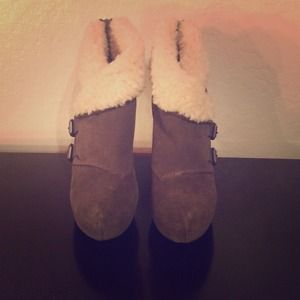Fur booties