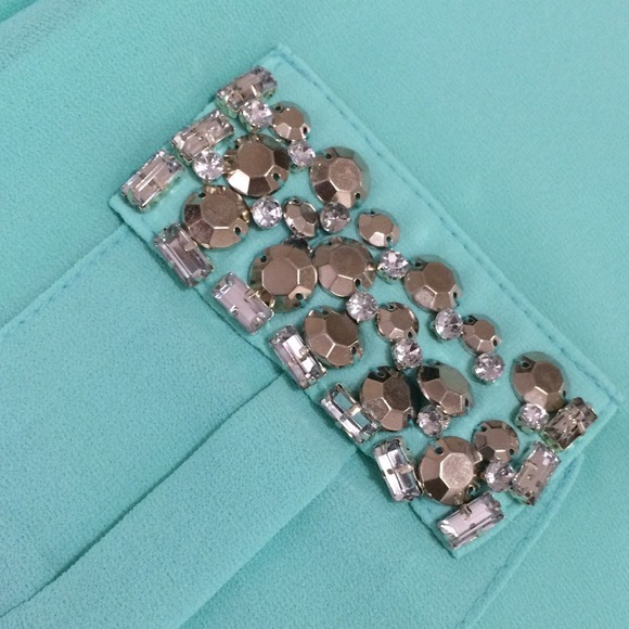 NEW Charlotte Russe Rhinestone Chiffon BlouseT op - Picture 3 of 4