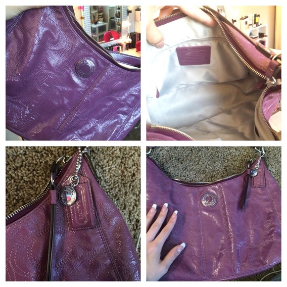 ❌SOLD❌Purple coach shoulder bag - Picture 1 of 1